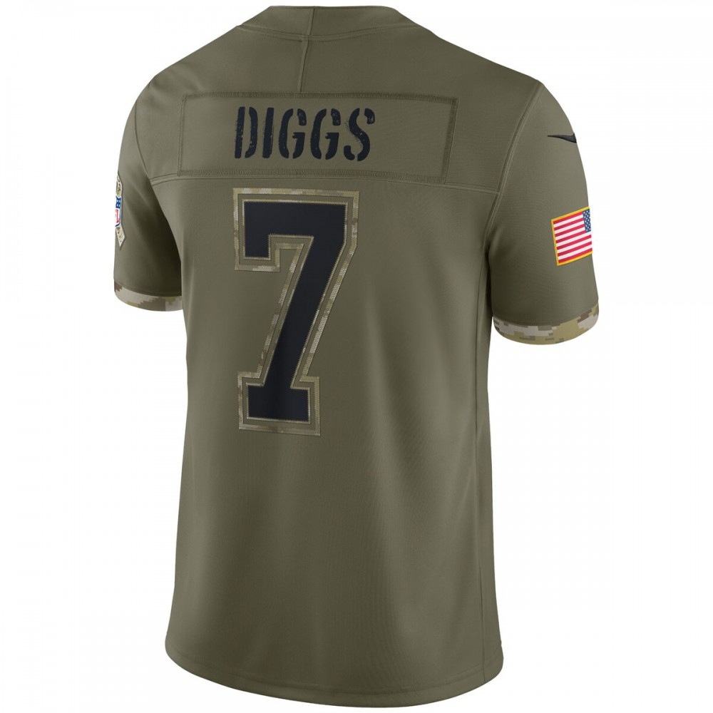 Trevon Diggs Dallas Cowboys Nike 2022 Salute To Service Limited Jersey - Olive-GridironStore